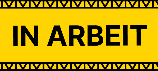 In arbeit schild